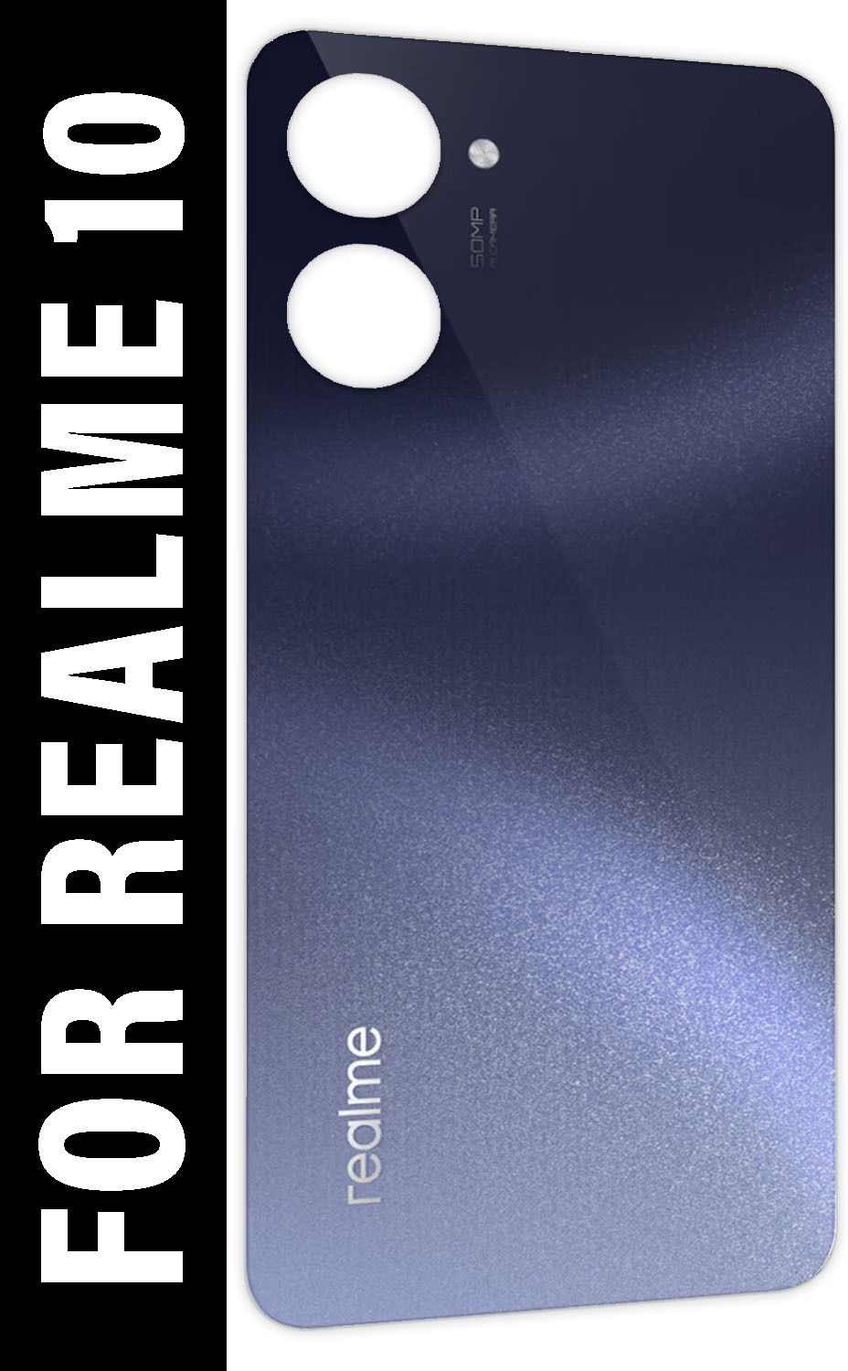 Realme 10 Back Panel - Black