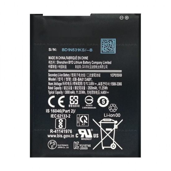 Safa Mobile Battery For Samsung Galaxy M01 Core - 3000MAh