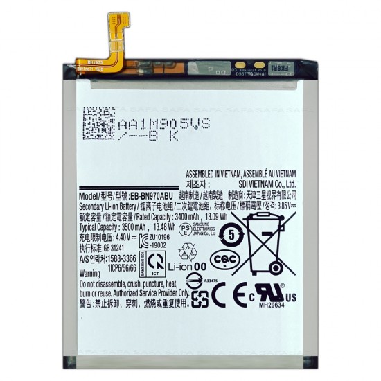 Safa Mobile Battery For Samsung Galaxy Note 10 - 3500MAh