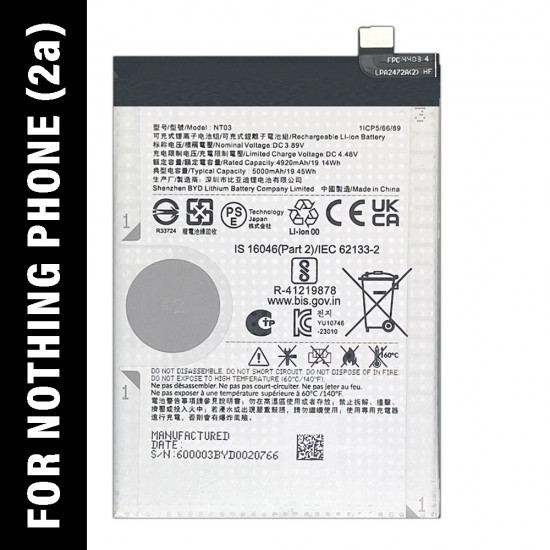 Safa Mobile Battery For Nothing Phone (2a) - 5000mAh