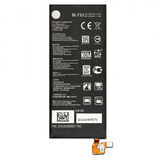 Safa Mobile Battery For LG Q6 - 3000MAh