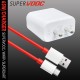 SAFA 65W Oneplus SuperVooc Super Fast Charger With Data Cable (White&RED)