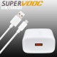 SAFA 65W Realme SuperVooc Super Fast Charger With Data Cable (White)