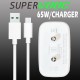 SAFA 65W OPPO SuperVooc Super Fast Charger With Data Cable (White)