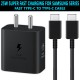 SAFA New 25W Samsung Super Fast Charger With Data Cable (Black)