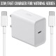 SAFA 33W NOTHING CMF Phone 1 Quick Fast Charger With Data Cable (White) 