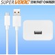 SAFA 33 W SuperVooc 3A Fast Charger With Data Cable (White) 