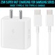 SAFA New 25W Samsung Super Fast Charger With Data Cable (White)