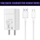 SAFA 18W Honor Quick Charge Fast Charger With Data Cable (White) 