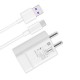 SAFA 18W Huawei Quick Charge Fast Charger With Data Cable (White) 