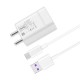 SAFA 18W Huawei Quick Charge Fast Charger With Data Cable (White) 