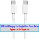 SAFA GOOGLE PIXEL 50W TYPE-C TO TYPE-C FAST CHARGING CABLE (1M, White)