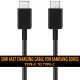 SAFA SAMSUNG 50W TYPE-C TO TYPE-C SUPER FAST CHARGING CABLE (1M, Black)