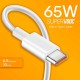 SAFA NARZO 65W SUPERVOOC USB TYPE C SUPER FAST CHARGING CABLE (1M, White)