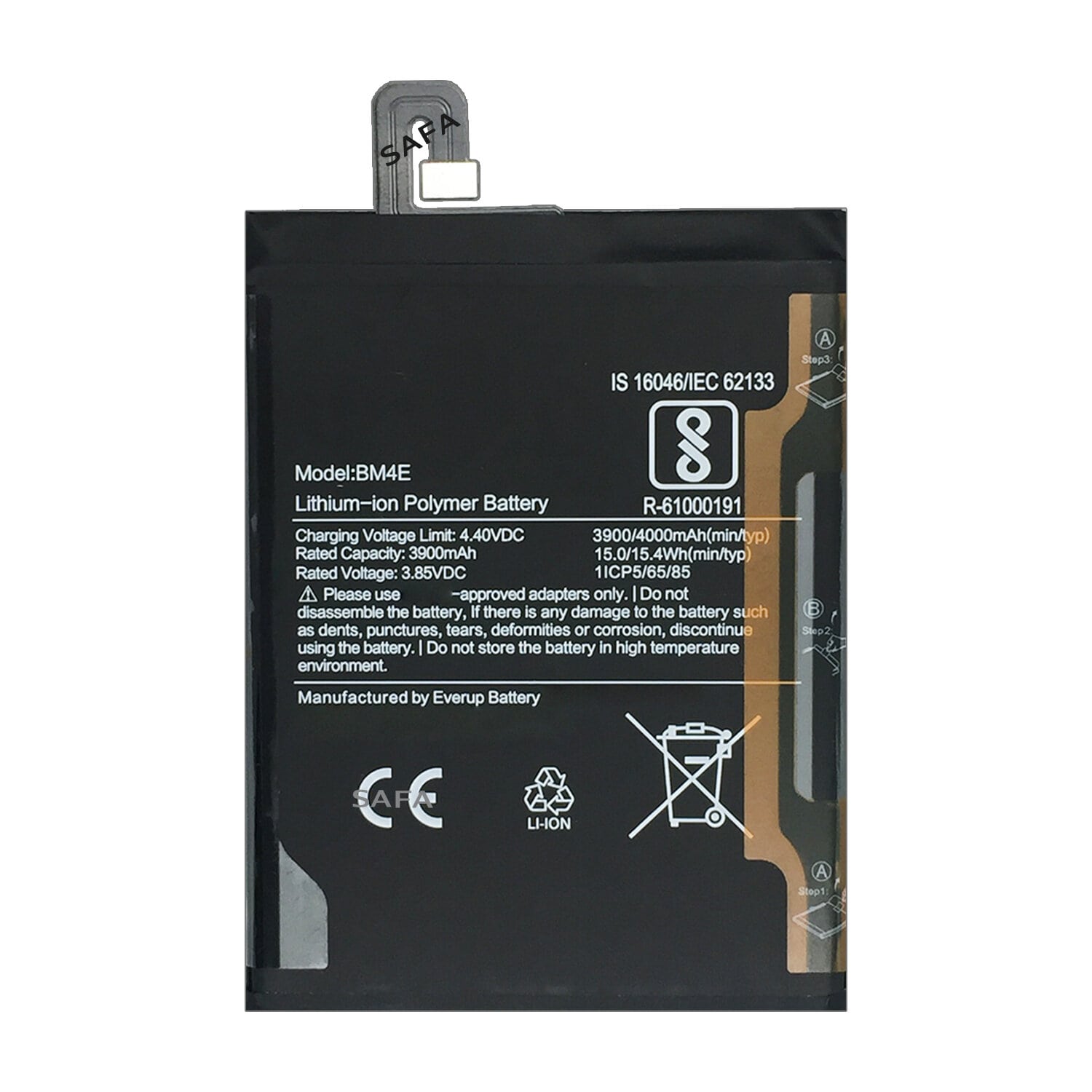 safa mobile battery poco f1