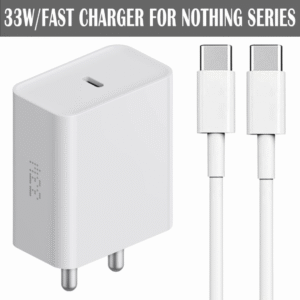33W Nothing CMF Phone 1 Charger With Data Cable White – Safa