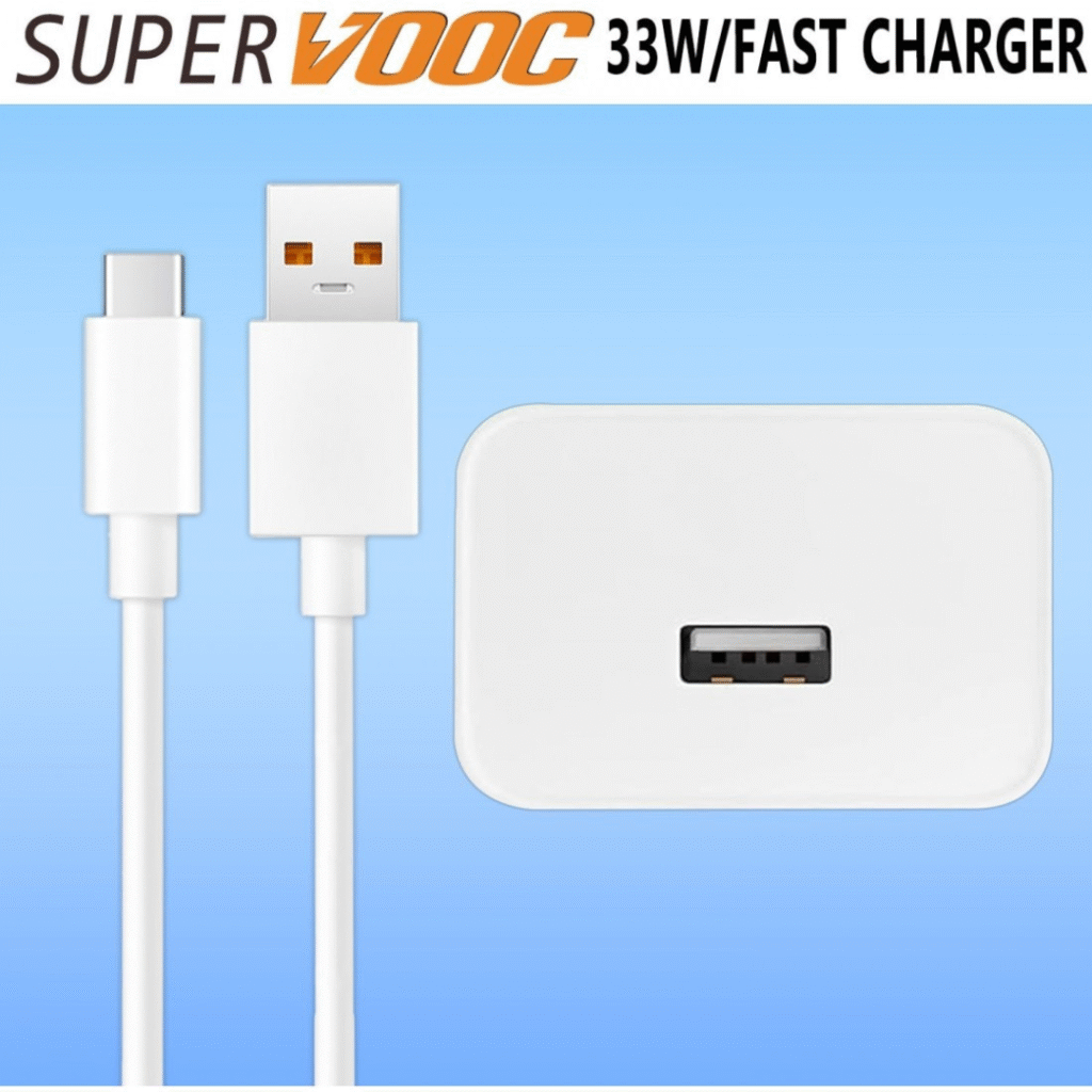 33W SuperVOOC Charger With Data Cable White – Safa