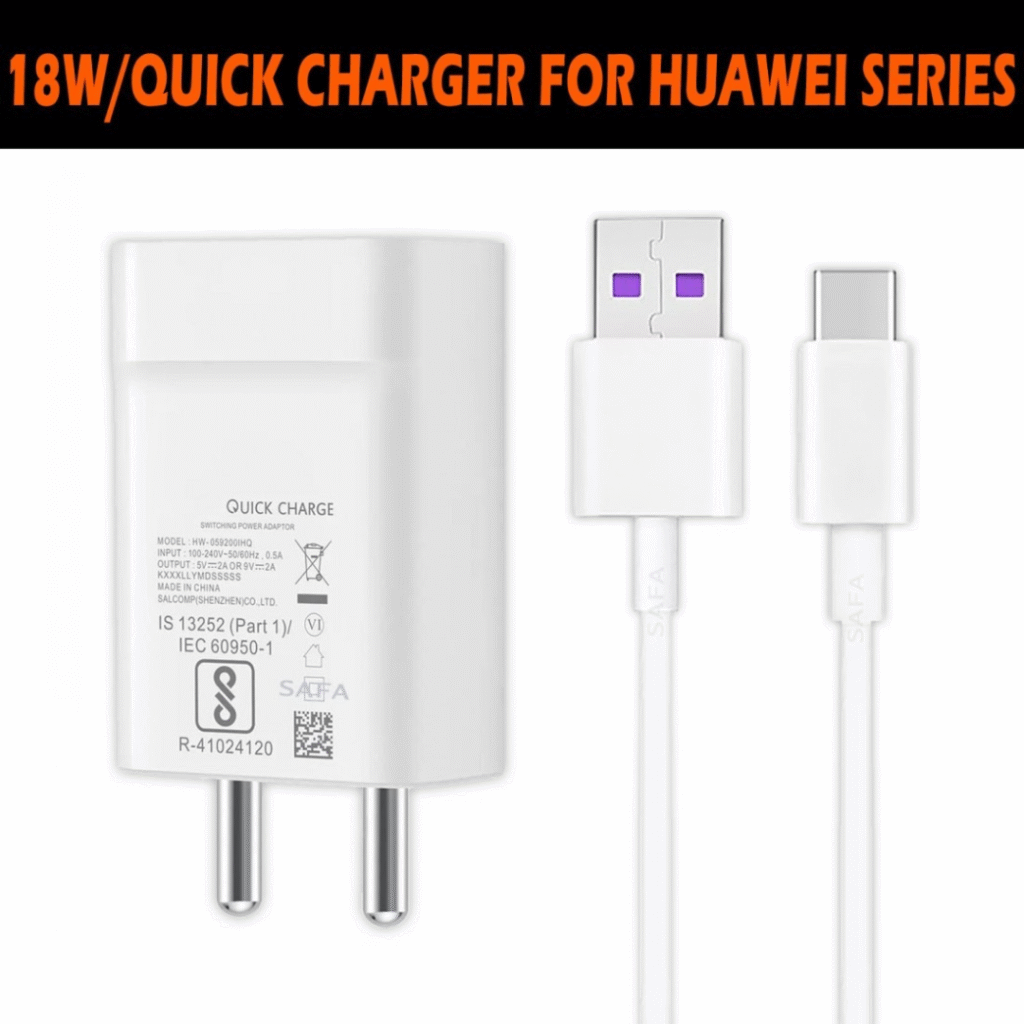 Huawei 18W Quick Charge Charger With Data Cable – Safa